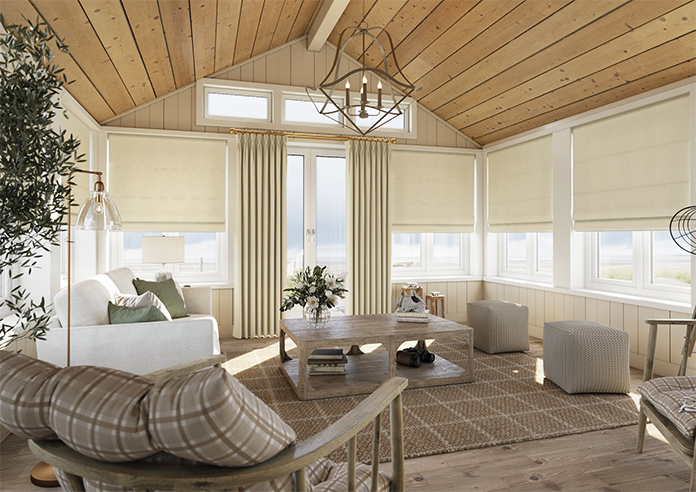 Harris, Rich Cream - Roman Blind - Image 6